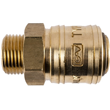 Image of a BRASS MALE QUICK COUPLER 3/8'M GERMAN