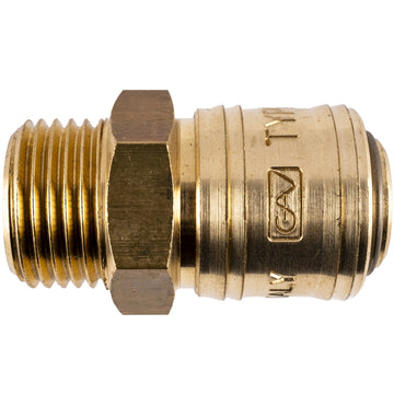 Image of a BRASS MALE QUICK COUPLER 1/2'M GERMAN