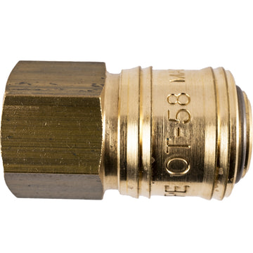 Image of a BRASS FEMALE QUICK COUPLER 3/8'F GERMAN