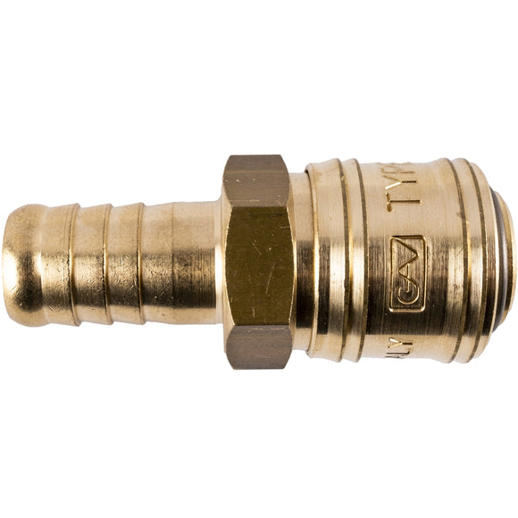 Image of a BRASS QUICK COUPLER 13MM HOSE GERMAN