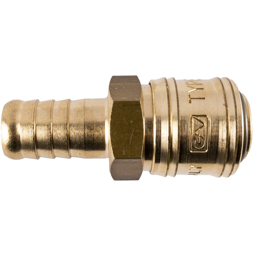 Image of a BRASS QUICK COUPLER 13MM HOSE GERMAN