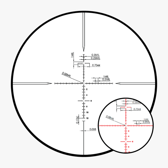 GENESIS Rifle Scope 4-16x44 FFP MRAD