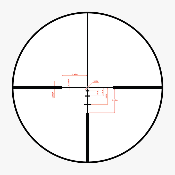 GENESIS Rifle Scope 4-16x44 SFP MOA