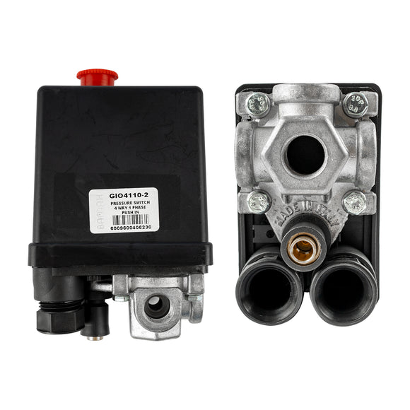 Image of a PRESSURE SWITCH 4 WAY 1 PHASE PUSH IN BX16PRM04