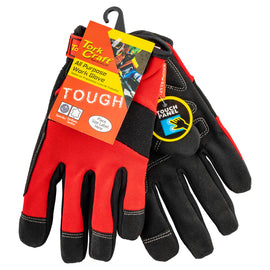 Image of a Tork Craft Work Glove Medium-all Purpose Red With Touch Finger