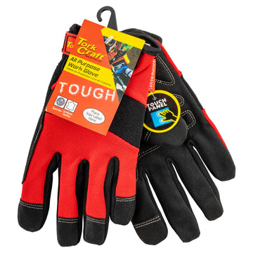 Image of a Tork Craft Work Glove Medium-all Purpose Red With Touch Finger