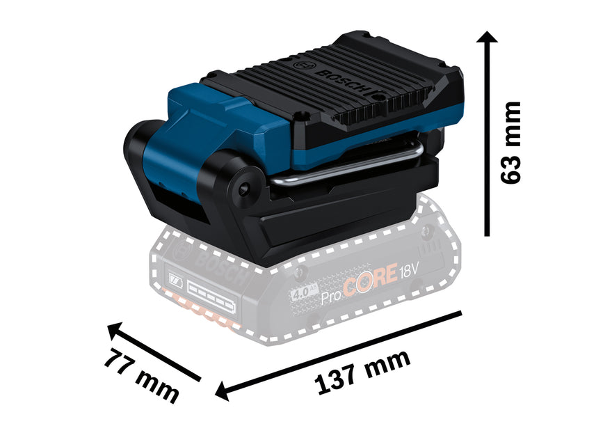 Bosch Cordless Light GLI 18V-800 Solo excl Battery & Charger - 0