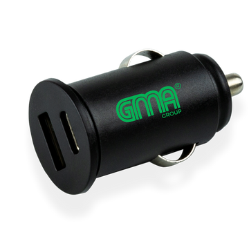 GMA Car Charger USB & USB-C Black