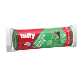 image of Tuffy Green Bag on Roll 20 Pack