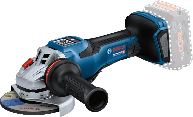 Bosch Cordless Small Angle Grinder GWS 18V-8 incl 2x4.0Ah Batteries