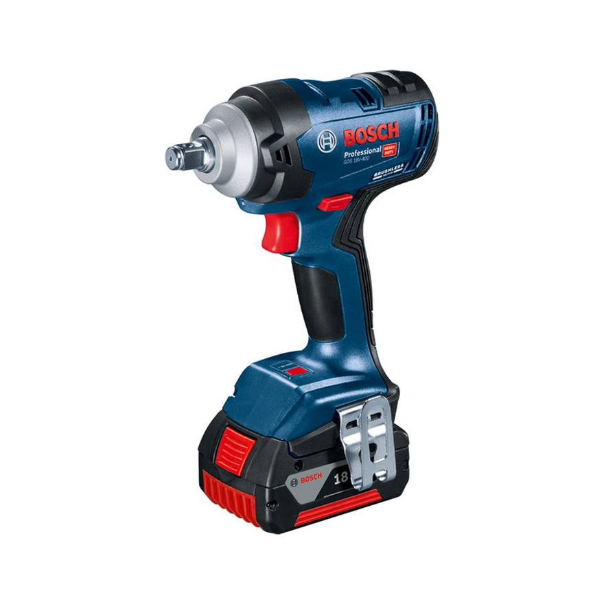 Bosch Cordless Combo GDS 18V-400 + GSB 18V-50 + 1x5.0 Ah + 1x2.0 Ah + GAL 18V-40, case - 0