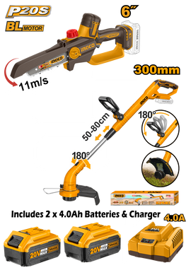 Ingco Cordless Garden Bundle