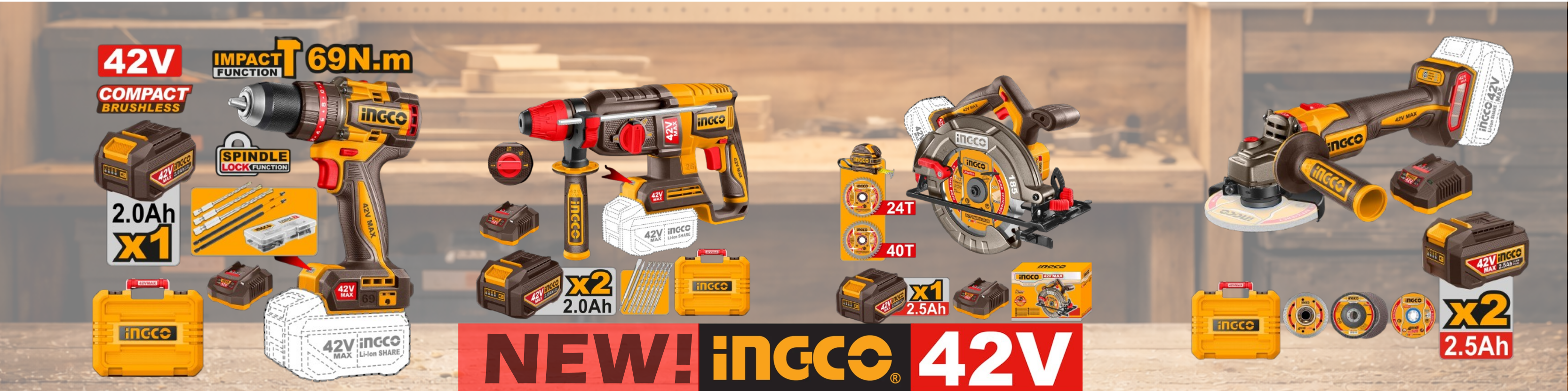Ingco 42v banner6