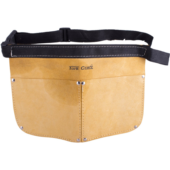 Image of a Tork Craft Double Pocket Leather Nail Bag