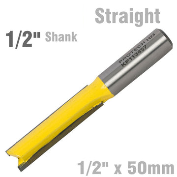 Image of a STRAIGHT BIT 1/2' X 50MM CUT 2 FLUTE 1/2'SHANK