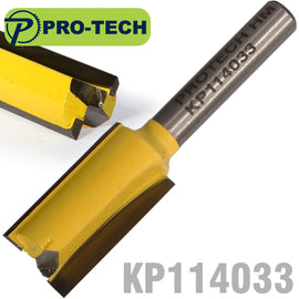 Image of a STRAIGHT BIT 1/2'(12.7MM) X 1'(25.4MM) CUT 2 FLUTE WITH BOTTOM CUT 1/4