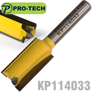 Image of a STRAIGHT BIT 1/2'(12.7MM) X 1'(25.4MM) CUT 2 FLUTE WITH BOTTOM CUT 1/4