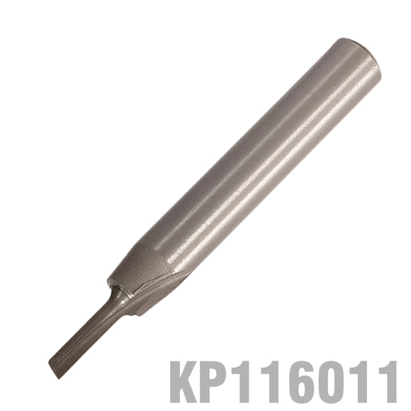 Image of a STRAIGHT BIT 3/32' (2.4MM) X 1/2' CUT SOLID CARBIDE 2 FLUTE 1/4'SHANK