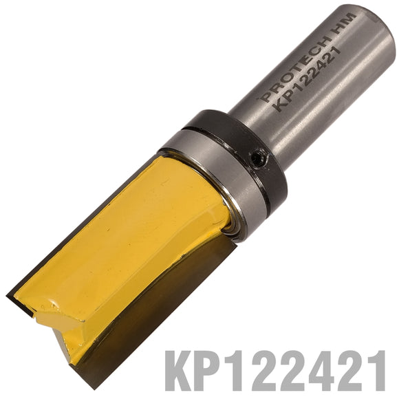 Image of a PATTERN FLUSH TRIM BIT. WITH SHANK MOUNTED BEARING 19MM X 32MM 1/2' SH