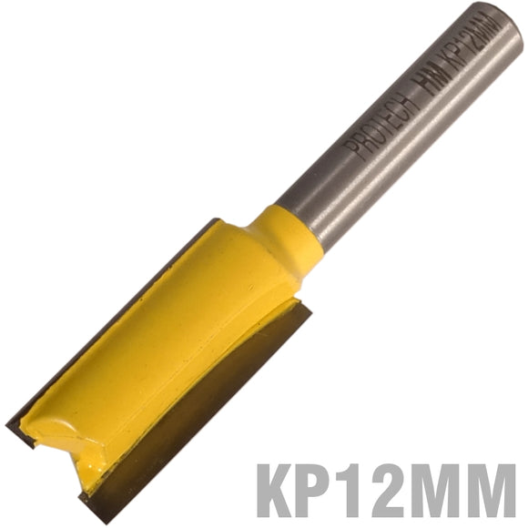 Image of a STRAIGHT BIT 12MM X 25MM CUT 2 FLUTE METRIC 1/4' SHANK