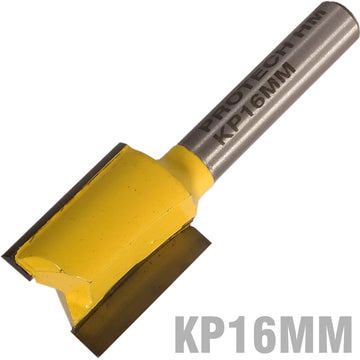 Image of a STRAIGHT BIT 16MM X 20MM CUT 2 FLUTE METRIC 1/4' SHANK