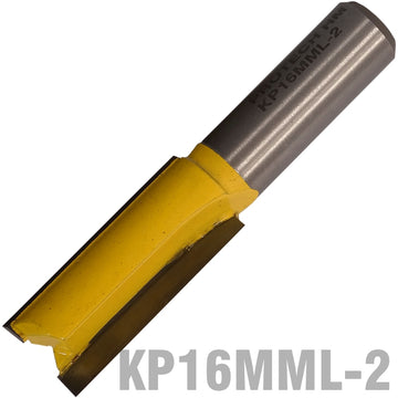 Image of a STRAIGHT BIT 16MM X 38MM CUT 2 FLUTE METRIC 1/2' SHANK
