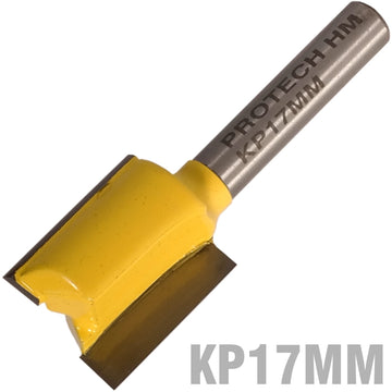 Image of a STRAIGHT BIT 17MM X 20MM CUT 2 FLUTE METRIC 1/4' SHANK