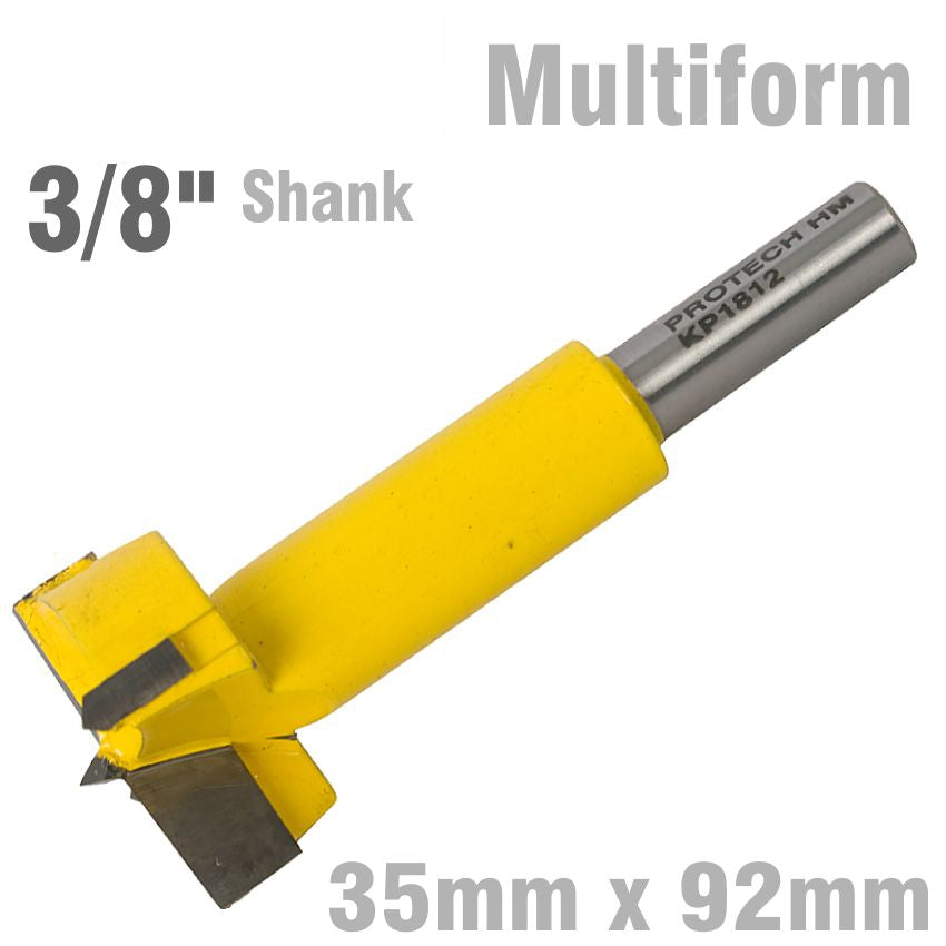 Image of a HINGE BORE BIT 35MM X 92MM 3/8' SHANK