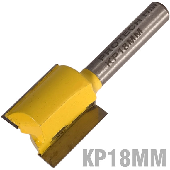 Image of a STRAIGHT BIT 18MM X 28MM CUT 2 FLUTE METRIC 1/4' SHANK