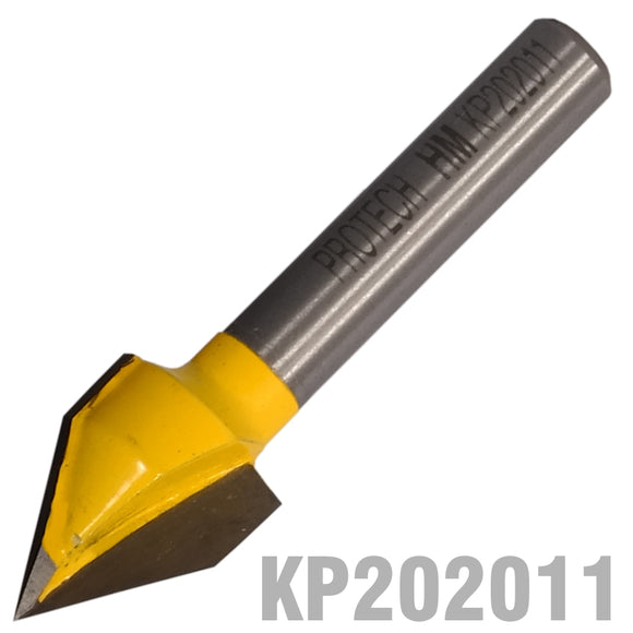 Image of a V-GROOVE 1/2' X 5/8' 60 DEGREE 1/4' SHANK
