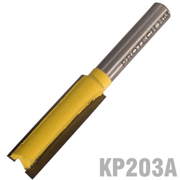 Image of a STRAIGHT BIT 3/8' (9.5MM) X 1 1/4'(32MM) TWO FLUTE LONG 1/4' SHANK