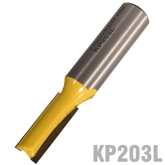 Image of a STRAIGHT BIT 3/8' (9.5MM) X 1'(25.4MM) TWO FLUTE LONG 1/2' SHANK