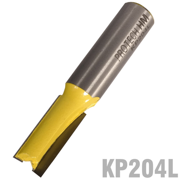 Image of a STRAIGHT BIT 7/16' (9.5MM) X 1'(25.4MM) TWO FLUTE LONG 1/2' SHANK