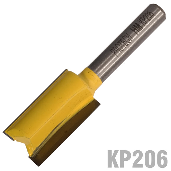Image of a STRAIGHT BIT 9/16' (14.3MM) X 1'(25.4MM) TWO FLUTE 1/4' SHANK