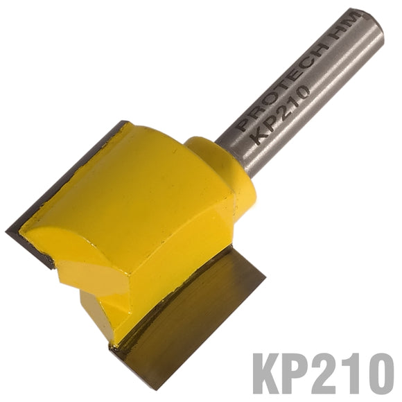 Image of a STRAIGHT BIT 1'(25.4MM) X 3/4'(19MM) TWO FLUTE 1/4' SHANK