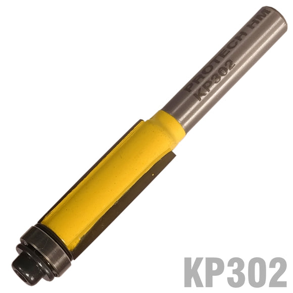 Image of a TRIM BIT 3/8' X 1'WITH BOTTOM BEARING 1/4' SHANK