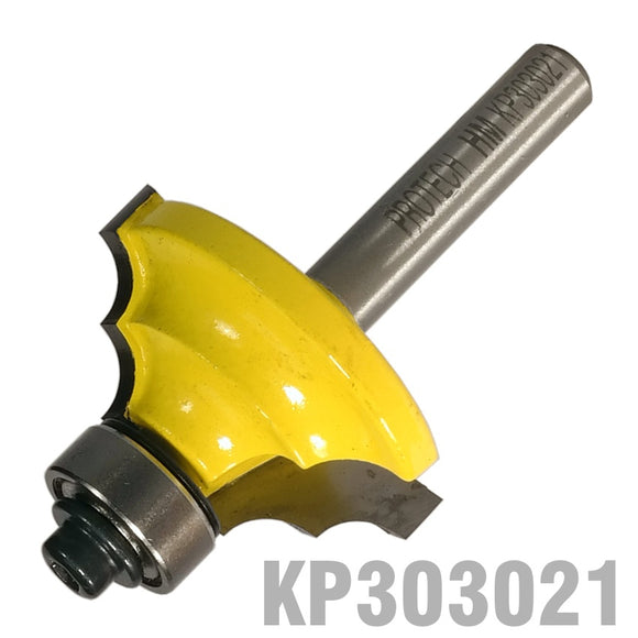 Image of a DOUBLE ROUND BIT 1 1/4' X 9/16' RADIUS 3/16' 1/4' SHANK