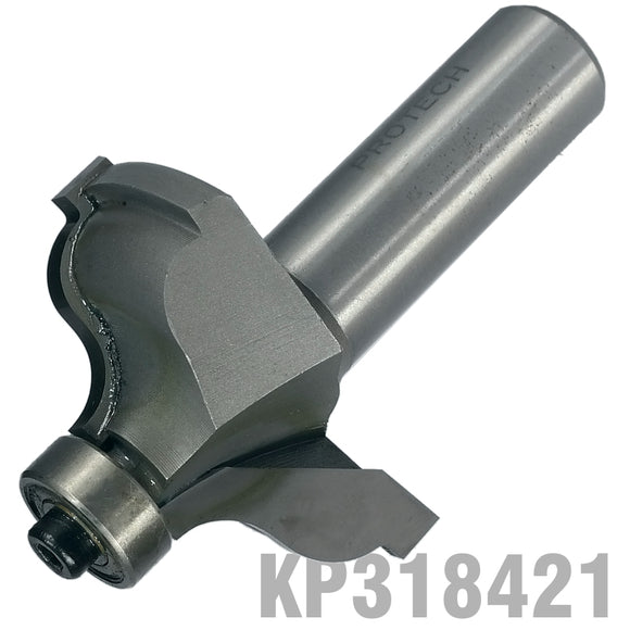 Image of a QUIRK TOPPED OGEE 1/5/8' X 11/16'RADIUS 1/4' 1/2' SHANK