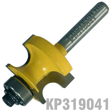 Image of a EDGE BEADING BIT 1' X 11/16' RADIUS 3/16' 1/4' SHANK