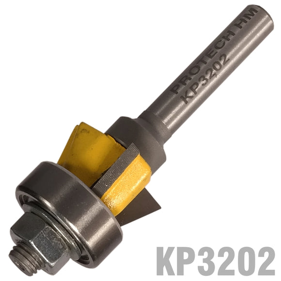 Image of a BEVEL TRIM BIT 1/2' X 3/8' THREE FLUTE 22 1/4' SHANK