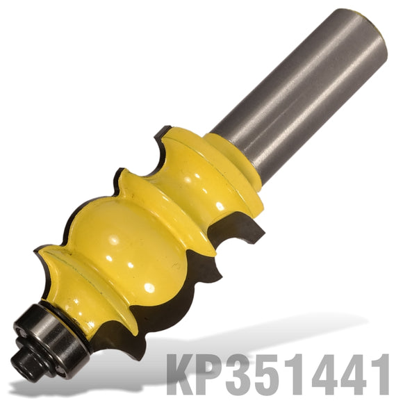 Image of a FACE MOULD BIT 1' X 1 3/8' RADIUS 5/32' 1/2' SHANK