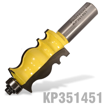 Image of a FACE MOULD BIT 1' X 1 11/16' RADIUS 1/8' 1/2' SHANK