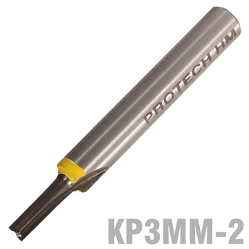 Image of a STRAIGHT BIT 3MM X 1/2' TWO FLUTE SOLID CARBIDE 1/4'SHANK