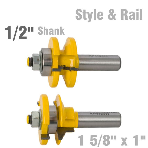 Image of a STYLE & RAIL SET 1 5/8' X 1' TWO PIECE OGEE 1/2' SHANK