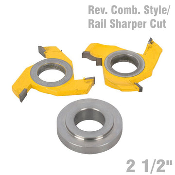 Image of a REVERSIBLE COMBINATION STYLE & RAIL SHAPER CUTTER DIAMETER 2 1/2'