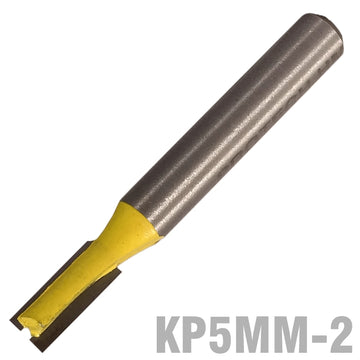 Image of a STRAIGHT BIT 5MM X 12MM TWO FLUTE METRIC 1/4' SHANK