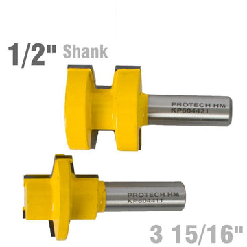 Image of a GLUE JOINT SET 38MM X 28MM 2 PIECE SET 1/2' SHANK