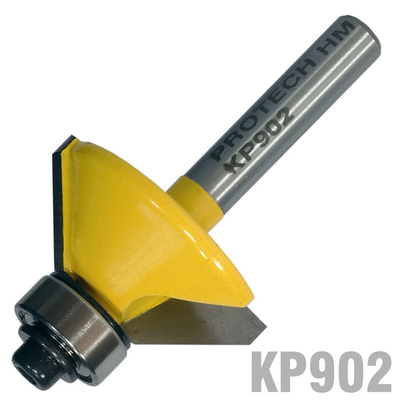Image of a CHAMFER BIT TCT 45Â° 1 3/16' X 1/2' X 1/4' SHANK