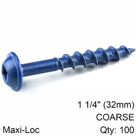 Image of a KREG BLUE KOTE POCKET HOLE SCREWS 32MM 1.25' #8 COARSE THREAD MX LOC 1