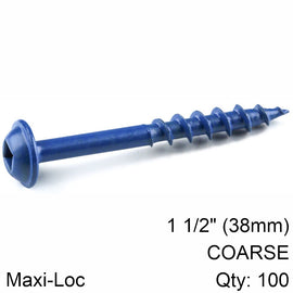 Image of a KREG BLUE KOTE POCKET HOLE SCREWS 38MM 1.50' #8 COARSE THREAD MX